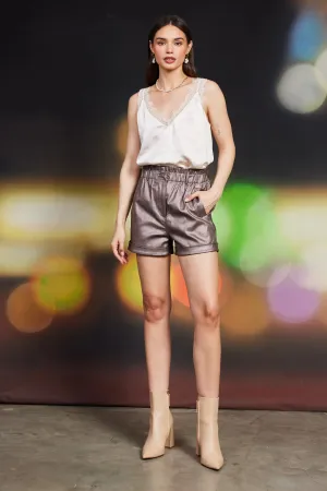 Waist elastic shorts
